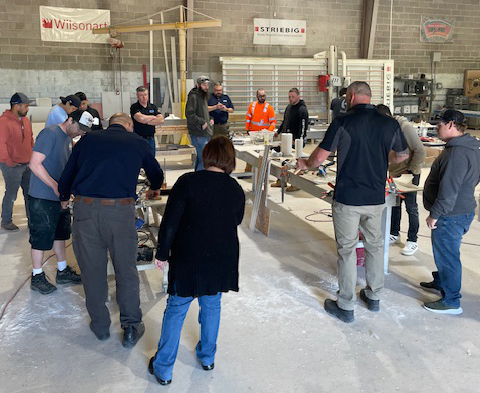Fabricators at Solid Surface Training March 2024