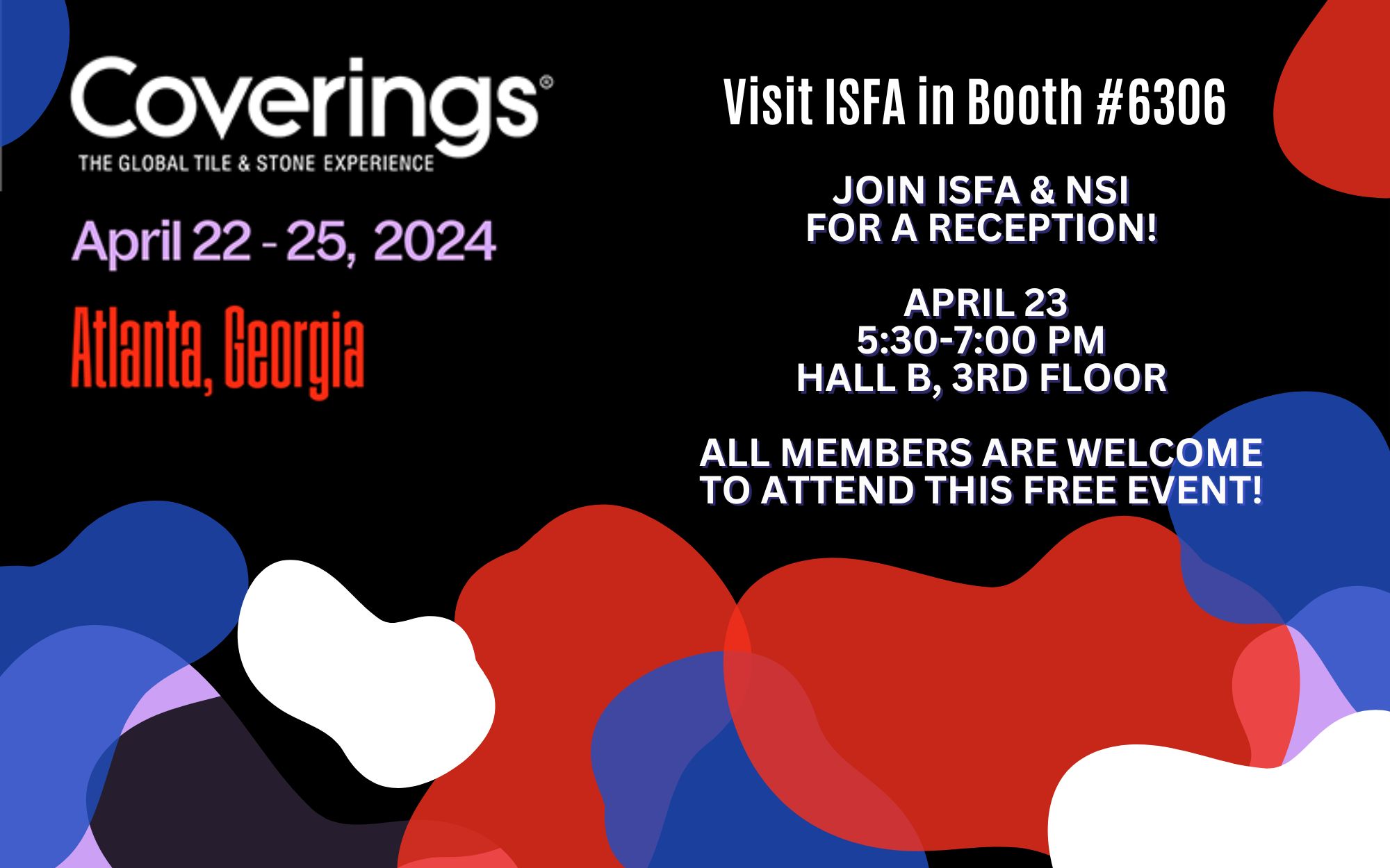Coverings ISFA Booth 6306 Promo